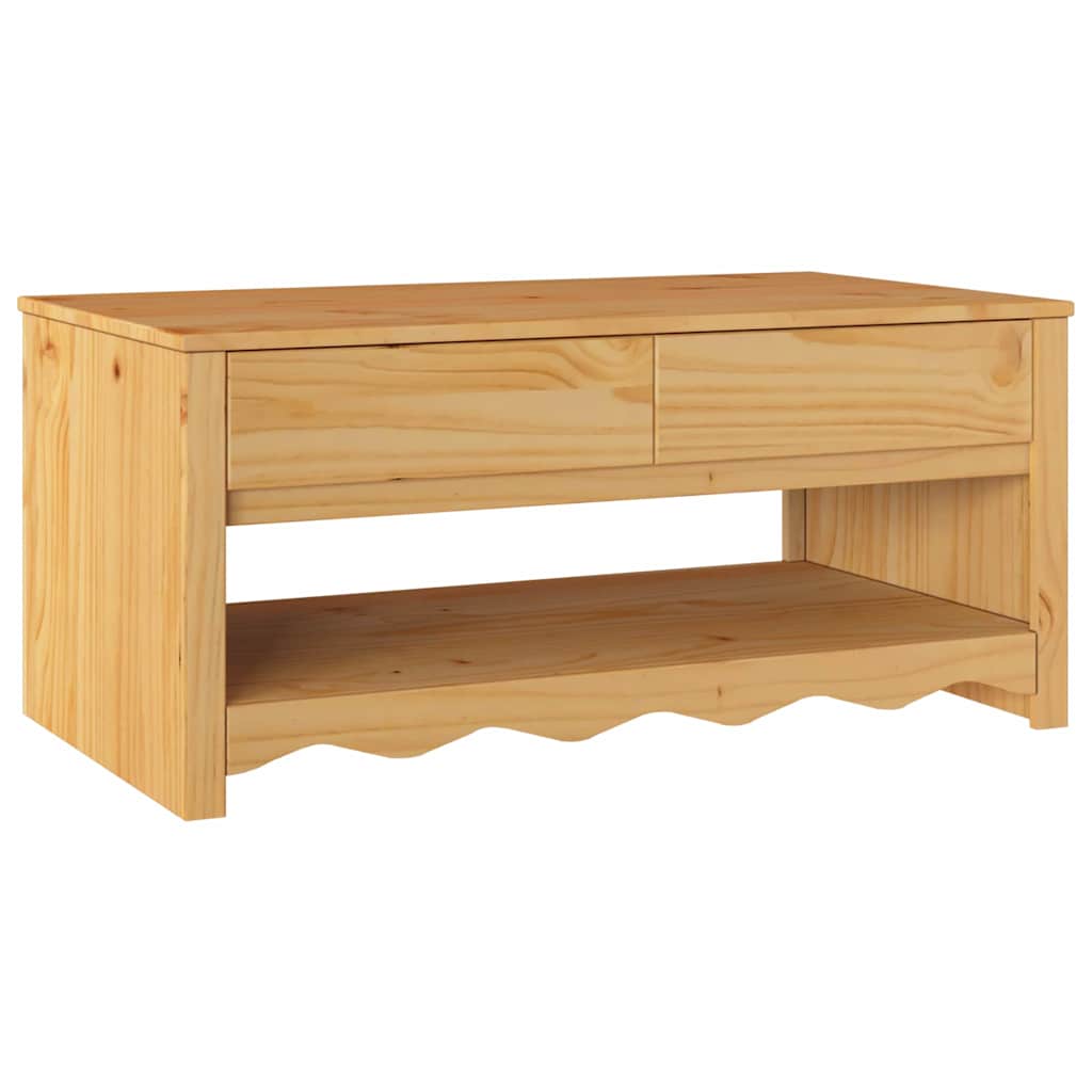 Coffee Table Drammen Oak 99 x 55 x 45 cm Solid pine wood